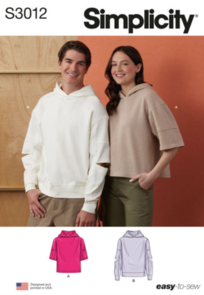 Simplicity Sewing Pattern Unisex Hoodies S3012