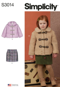 Simplicity Sewing Pattern Children's Jacket and Skirts S3014