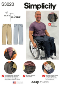 Simplicity Sewing Pattern Unisex Adaptive Jeans by Sewn Adaptive S3020