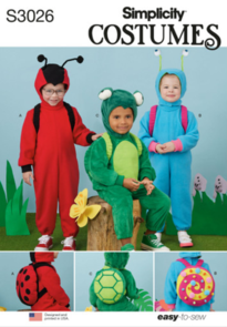 Simplicity Sewing Pattern Toddlers' Animal Costumes S3026