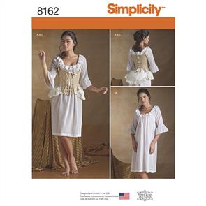 Simplicity Pattern 8162 Misses Corset Costume