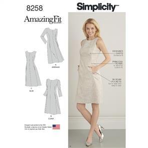 Simplicity Pattern 8258 Women's and Plus Size Amazing Fit Dress