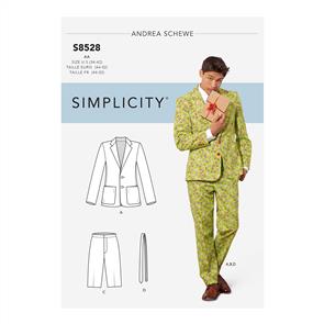 Simplicity Pattern 8528 Men's Costume Suit