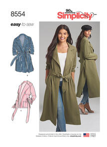 Simplicity Sewing Pattern Misses' & Miss Petite Coats and Jackets
