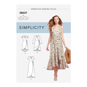 Simplicity Pattern 8637 Women’s Wrap Dress