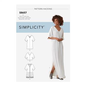 Simplicity Pattern 8657 Women’s Caftan  with Options for Design Hacking