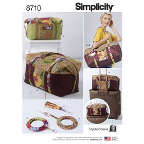 Simplicity Pattern 8710 Luggage Bags, Key Ring and Tassel