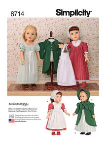 Simplicity Sewing Pattern 18-Inch Doll Clothes