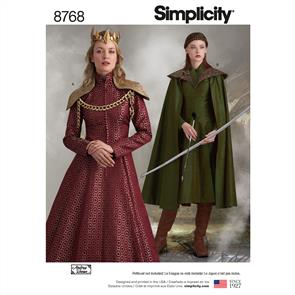 Simplicity Pattern 8768 Women's Fantasy Costumes