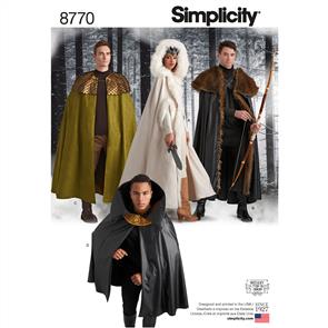 Simplicity Pattern 8770 Unisex Costume Capes