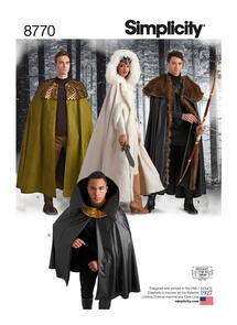 Simplicity Sewing Pattern Unisex Costume Capes