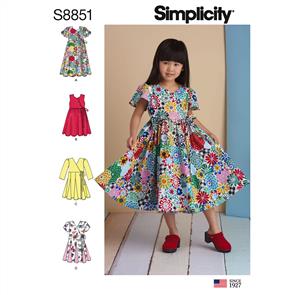 Simplicity Pattern S8851 Child's Dresses