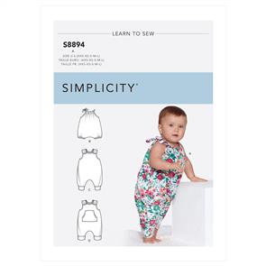 Simplicity Pattern S8894 Babies' Knit Romper