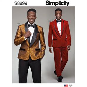 Simplicity Pattern S8899 Men's Tuxedo Jackets, Pants and Bow Tie