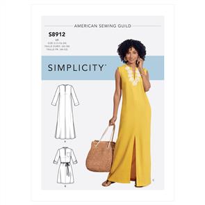 Simplicity Pattern 8912 Misses' Dress