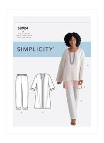 Simplicity Sewing Pattern Misses' Jacket, Top, Tunic, and Pull-On Pant