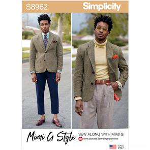 Simplicity Pattern 8962 Men's Lined Blazer