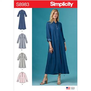 Simplicity Pattern 8983 Misses' Dresses with Sleeve Variation