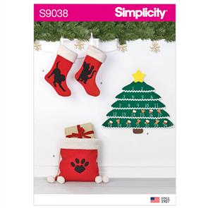 Simplicity Pattern 9038 Holiday Countdown Calendar & Accessories