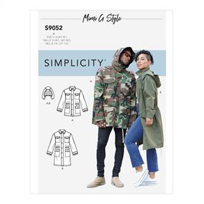 Simplicity Pattern 9052 Misses' Mens & Teen's Jacket & Hood