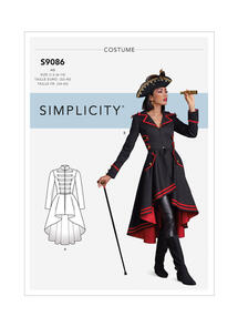 Simplicity Sewing Pattern Misses' Steampunk Costume Coats