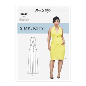 Simplicity Pattern 9097 Misses' Dress & Jumpsuit