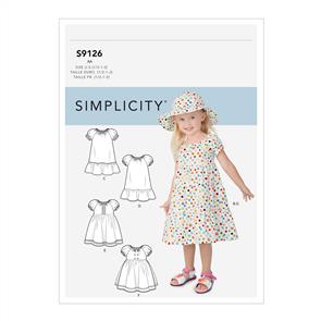 Simplicity Pattern 9126 Toddlers' Dresses