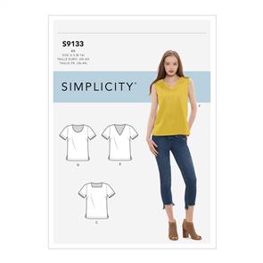 Simplicity Pattern 9133 Misses' Tops