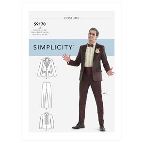 Simplicity Pattern 9170 Men's Tuxedo Costumes