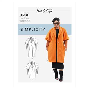 Simplicity Pattern 9186 Misses' Coat & Jacket