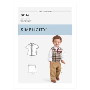 Simplicity Pattern 9194 Infants' Sportswear