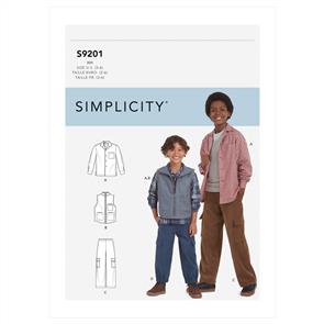 Simplicity Pattern 9201 Child & Boy Sportswear