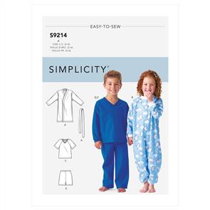 Simplicity Pattern 9214 Children's Cozywear