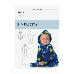 Simplicity Pattern 9215 Baby Jacket, Bodysuit