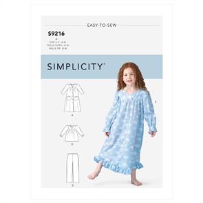 Simplicity Pattern 9216 Children's Cozywear