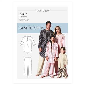 Simplicity Pattern 9218 Family Tunic & Pants