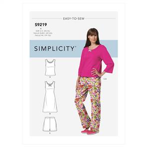 Simplicity Pattern 9219 Misses/Petite Sleepwear