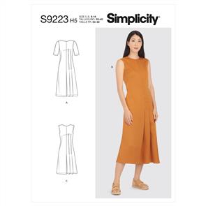 Simplicity Pattern 9223 Misses' Pleated Dress