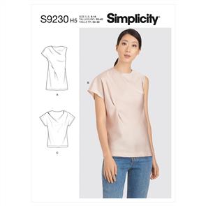 Simplicity Pattern 9230 Misses' Tops