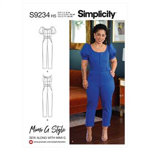 Simplicity Pattern 9234 Misses' Jumpsuit