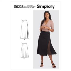 Simplicity Pattern 9238 Misses' Skirts