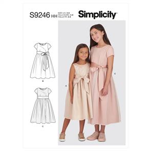 Simplicity Pattern 9246 Child & Girl Dresses