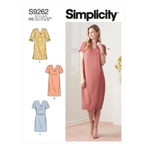 Simplicity Pattern 9262 Misses' Shift Dress