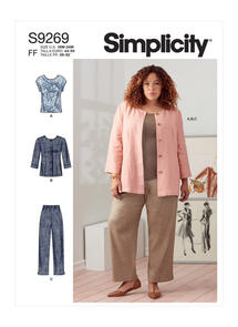 Simplicity Sewing Pattern Women's Jacket, Knit Top & Pants