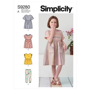 Simplicity Pattern 9280 Children's Sportswear