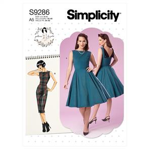 Simplicity Pattern 9286 Misses Fold-Back Dresses