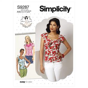 Simplicity Pattern 9287 Misses Sweetheart Blouse