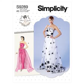 Simplicity Pattern 9289 Miss Dress With Train