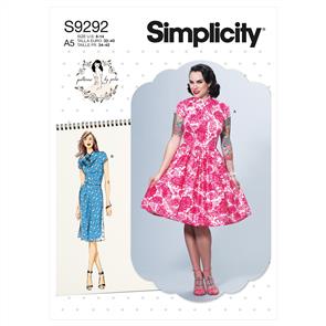 Simplicity Pattern 9292 Misses' Mandarin Dresses