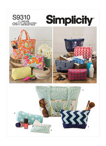 Simplicity Sewing Pattern Totes & Bags In Assorted Sizes